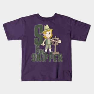 S is for Skipper Kids T-Shirt